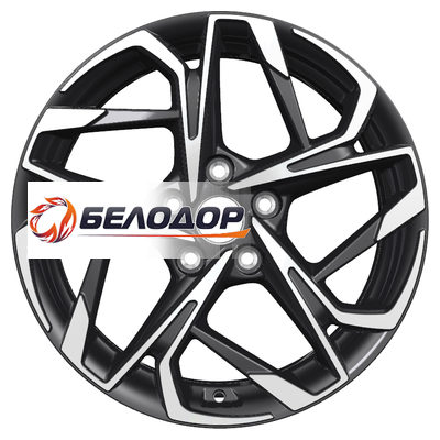 Khomen Wheels 7x17/5x112 ET45 D57,1 KHW1716 (Karoq/Tiguan) Black-FP