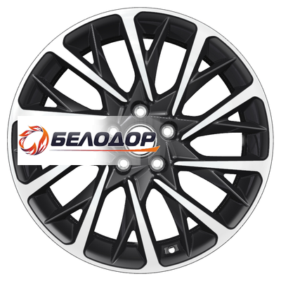 Khomen Wheels 7,5x18/5x112 ET39 D66,6 KHW1804 (Audi A4/A6) Black-FP