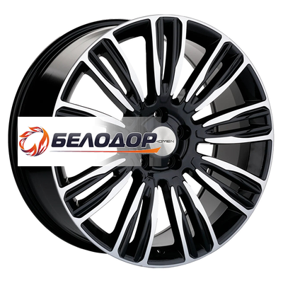 Khomen Wheels 8,5x20/5x108 ET45 D63,4 KHW2004 (Velar) Black-FP