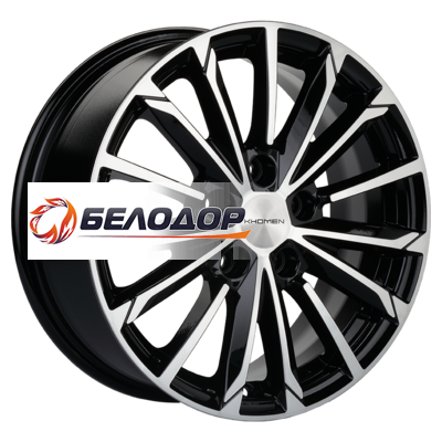 Khomen Wheels 6,5x16/5x114,3 ET45 D60,1 KHW1611 (Corolla) Black-FP
