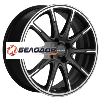 Khomen Wheels 6,5x17/4x98 ET38 D58,6 KHW1707 (Lada Granta) Black-FP matt