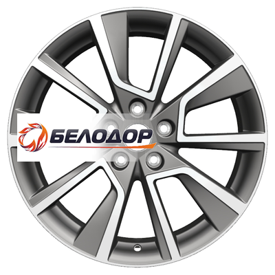 Khomen Wheels 7x18/5x112 ET45 D57,1 KHW1802 (Karoq) Gray-FP