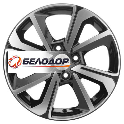 Khomen Wheels 6x15/4x100 ET50 D60,1 KHW1501 (Vesta/Almera) Black-FP