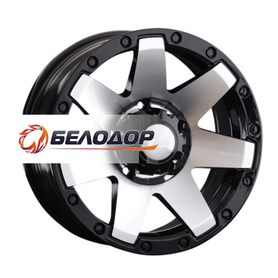 LS 7x16/5x139,7 ET10 D108,5 881 BKF (конус, Колпак+лого)
