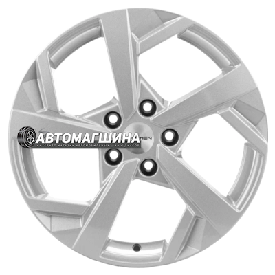 7x17/5x112 ET43 D57,1 Khomen Wheels KHW1712 (Karoq/Octavia/Passat/Tiguan) F-Silver