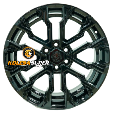 Khomen Wheels 9x22/6x139,7 ET40 D95,10 AZIMUT 2205 (LC300) Black matt