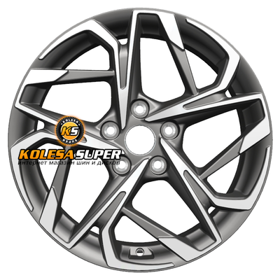 Khomen Wheels 7x17/5x114,3 ET45 D60,1 KHW1716 (Changan/Geely/Lexus/Toyota) Gray-FP