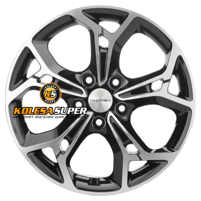 Khomen Wheels 7x17/5x114,3 ET50 D67,1 KHW1702 (CX-5/Seltos/Optima) Black-FP