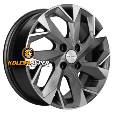 Khomen Wheels 5,5x14/4x100 ET43 D60,1 KHW1402 (Corolla/X-RAY/Logan) Gray-FP