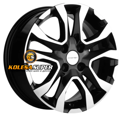 Khomen Wheels 6x15/4x100 ET46 D54,1 KHW1503 (Rio) Black-FP