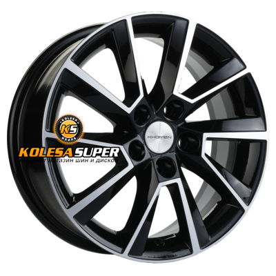 Khomen Wheels 6x15/5x100 ET40 D57,1 KHW1507 (Polo) Black-FP