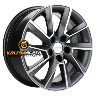 Khomen Wheels 6x15/5x100 ET38 D57,1 KHW1507 (Rapid/Fabia) Gray-FP