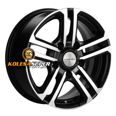 Khomen Wheels 6,5x16/5x139,7 ET35 D98,5 KHW1602 (Niva 4x4 Bronto) Black-FP