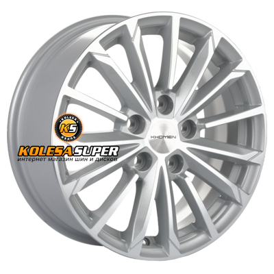 Khomen Wheels 6,5x16/5x112 ET50 D57,1 KHW1611 (Octavia/Golf/Jetta) F-Silver-FP