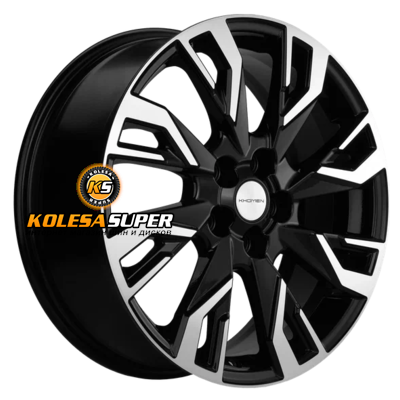 Khomen Wheels 7x18/5x114,3 ET35 D66,1 KHW1809 (Koleos) Black-FP