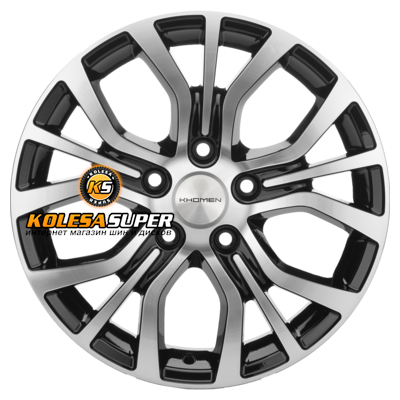 Khomen Wheels 6,5x16/5x114,3 ET38 D67,1 KHW1608 (Outlander) Black-FP