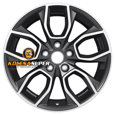 Khomen Wheels 7x17/5x114,3 ET48,5 D67,1 KHW1713 (Sportage) Black-FP