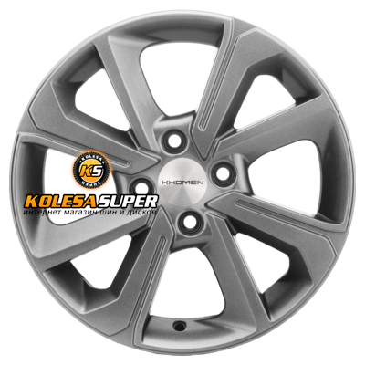 Khomen Wheels 6x15/4x100 ET50 D60,1 KHW1501 (Vesta/Almera) G-Silver