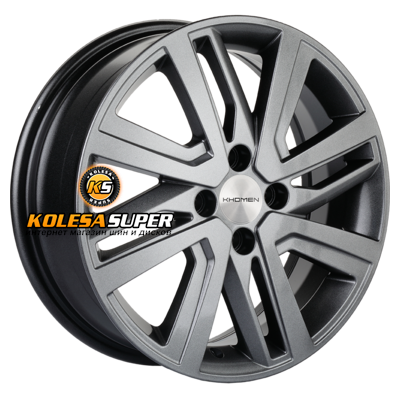 Khomen Wheels 6x16/4x100 ET50 D60,1 KHW1609 (Vesta/Largus) G-Silver