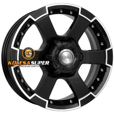 K&K 7x16/6x139,7 ET20 D110,1 M56 (КС593) Алмаз черный