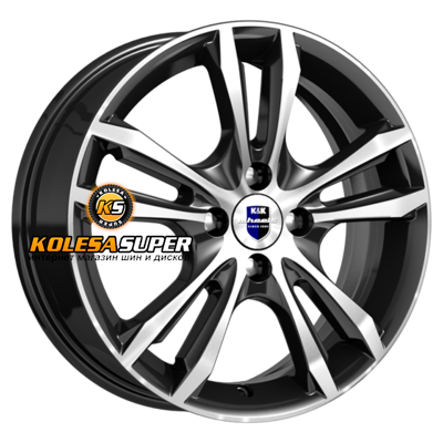 K&K 6x16/4x100 ET50 D60,1 Samara-оригинал (КС866) Алмаз черный