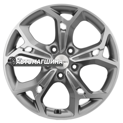 7x17/5x112 ET40 D57,1 Khomen Wheels KHW1702 (Kodiaq/Tiguan) Gray-FP