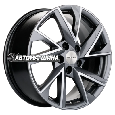 7x17/5x108 ET40 D60,1 Khomen Wheels KHW1714 (Chery Tiggo/Tiggo 7 Pro) Gray-FP