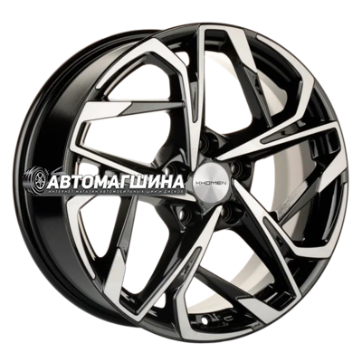 7x17/5x110 ET40 D67,1 Khomen Wheels KHW1716 (Evolute i-Joy) Black-FP