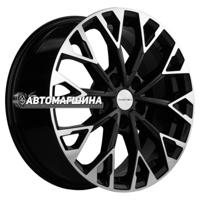 7x17/5x108 ET49 D59,5 Khomen Wheels KHW1718 (GAC GS4) Black-FP