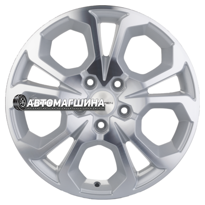 6,5x17/5x114,3 ET50 D66,1 Khomen Wheels KHW1711 (Arkana/Kaptur) F-Silver-FP