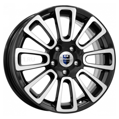 K&K 6x15/4x100 ET46 D54,1 Неман-оригинал (КС717) Алмаз черный