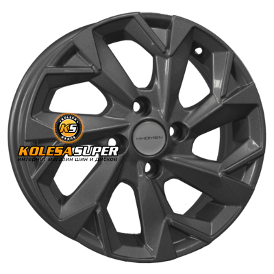 Khomen Wheels 5,5x14/4x100 ET43 D60,1 KHW1402 (Toyota Corolla) Gray