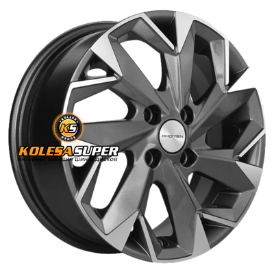 Khomen Wheels 5,5x14/4x100 ET43 D67,1 KHW1402 (Solaris/Logan/Rio) Gray-FP