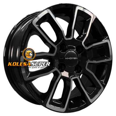 Khomen Wheels 5,5x14/4x98 ET35 D58,5 KHW1406 (Lada Granta) Black-FP