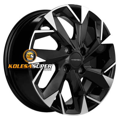 Khomen Wheels 6x15/4x100 ET40 D60,1 KHW1508 (XRay) Black-FP