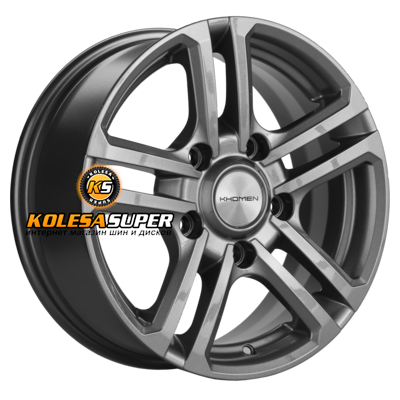 Khomen Wheels 6,5x16/5x139,7 ET35 D98,5 KHW1602 (Niva 4x4 Bronto) Gray