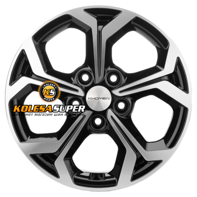 Khomen Wheels 6,5x16/5x114,3 ET46 D67,1 KHW1606 (Mitsubishi) Black-FP