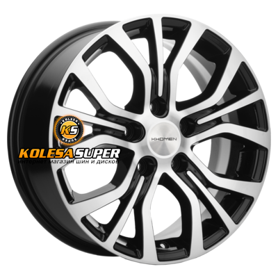 Khomen Wheels 6,5x16/5x114,3 ET45 D54,1 KHW1608 (Geely Coolray) Black-FP