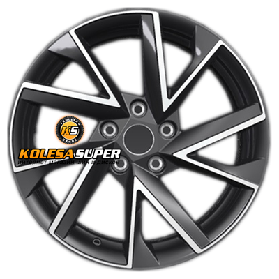 Khomen Wheels 7x17/5x114,3 ET45 D66,1 KHW1714 (Teana/X-trail) Black-FP
