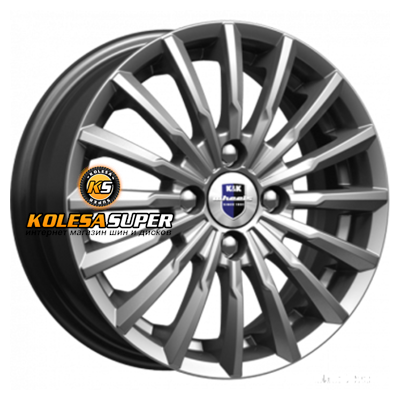 K&K 5,5x14/4x100 ET45 D56,6 Акцент (КС641) Дарк платинум