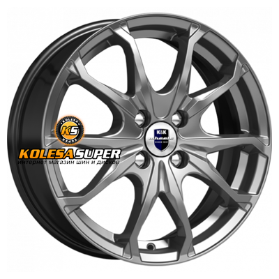 K&K 6x16/4x100 ET50 D60,1 Brent-оригинал (КС733) Дарк платинум