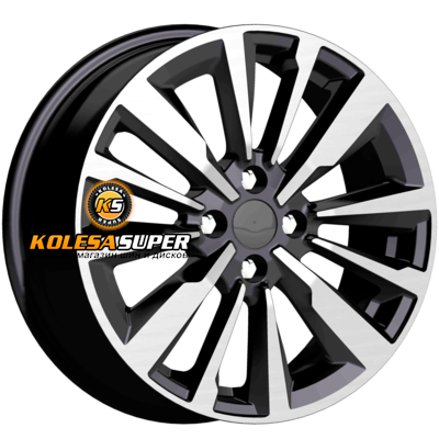 K&K 6,5x16/4x100 ET37 D60,1 Эрман (КС997) Алмаз черный