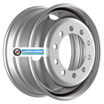 6,75x17,5/10x225 ET129,2 D176 M22 Silver (RZB14018OE) (10,8 мм) Полуприцепы 3 150 кг внутр.