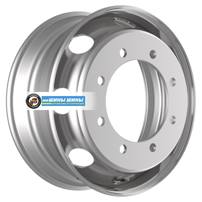6,75x19,5/8x275 ET136 D221 M20 Silver (RZB35654OE) (10,5 мм) КАМАЗ-4308, иномарки 2 500 кг внутр.