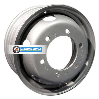 6x17,5/6x222,25 ET118,3 D164 B22DS44 Silver (356-3101012-01) (9 мм) ISUZU,HINO,Hyundai 1 800 кг внутр.