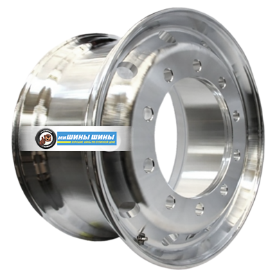 9x22,5/10x335 ET152 D281 M22 Silver (GT012-06) Aluminium Forged