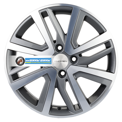 6x16/4x100 ET48 D54,1 KHW1609 (Rio I/Solaris I) Gray-FP