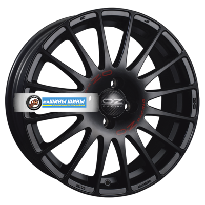8x17/5x112 ET35 D75 Superturismo GT Matt Black + Red Lettering