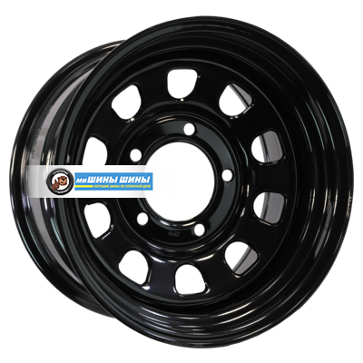 9x17/5x165,1 ET0 D121 Dodge Ram 2500/3500, Hummer H1/H2 Semicircle Gloss Black (LTM)