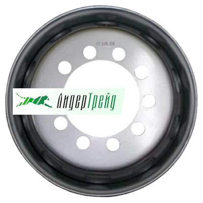 Фото товара «6x17,5/10x225 ET135 D176 Sil (10 мм) Китай, прицеп 1 800 кг (с вент.)»